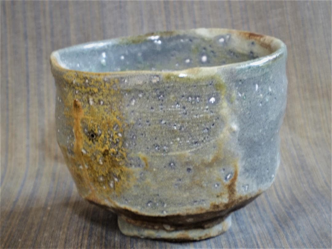 入手困難★ジェフ・シャピロ【師：伊勢崎淳】焼き締め茶碗★個展作★ニューヨーク