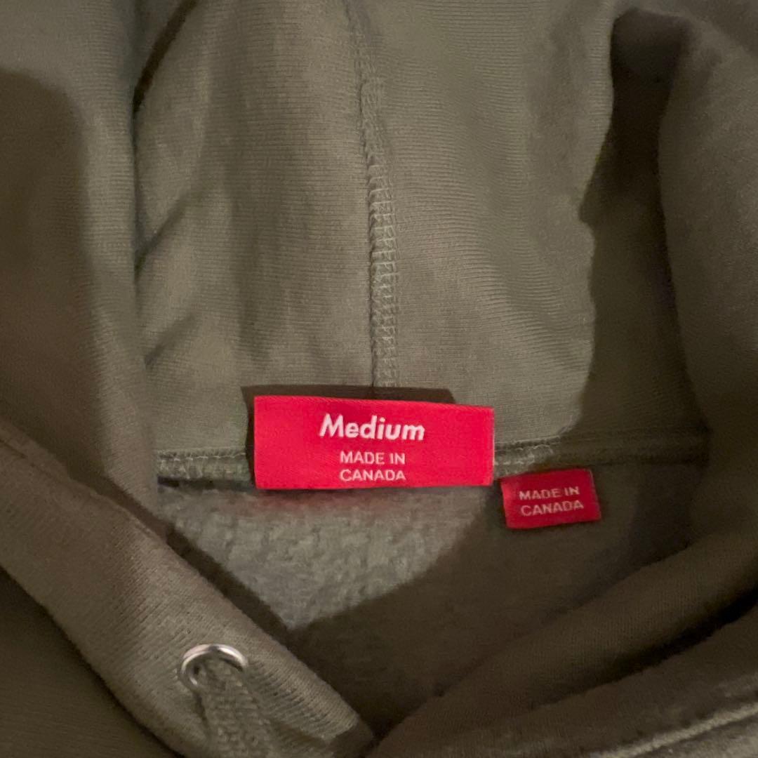 Supreme Box Logo パーカー ライトオリーブ M