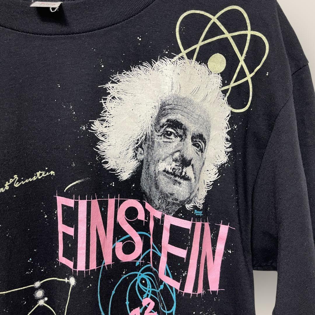 80s アインシュタイン　ヴィンテージT 偉人　アート　USA製　希少