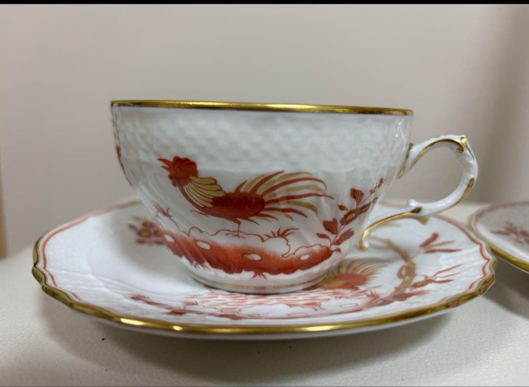 未使用近極美品　リチャードジノリ レット コック カップ&ソーサー✨イタリア1客