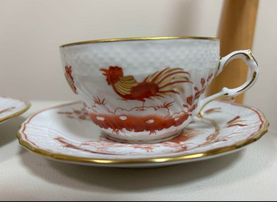 未使用近極美品　リチャードジノリ レット コック カップ&ソーサー✨イタリア1客