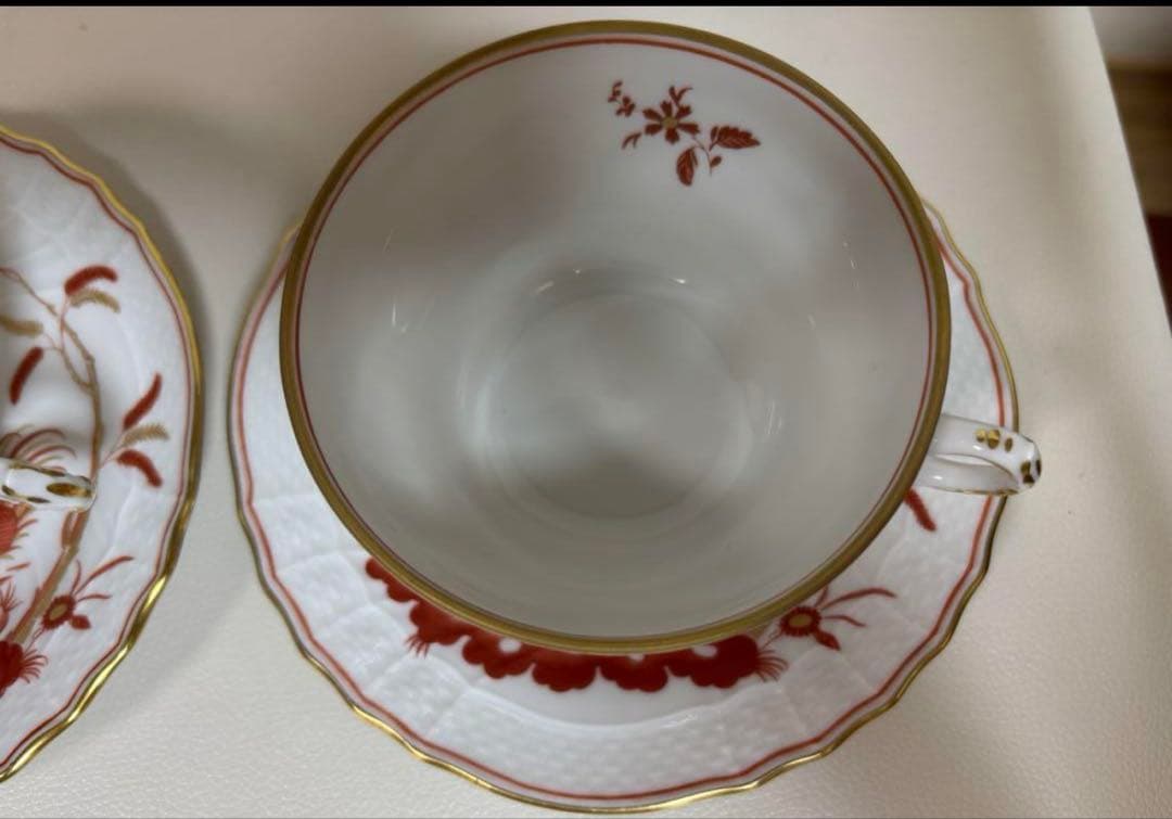 未使用近極美品　リチャードジノリ レット コック カップ&ソーサー✨イタリア1客