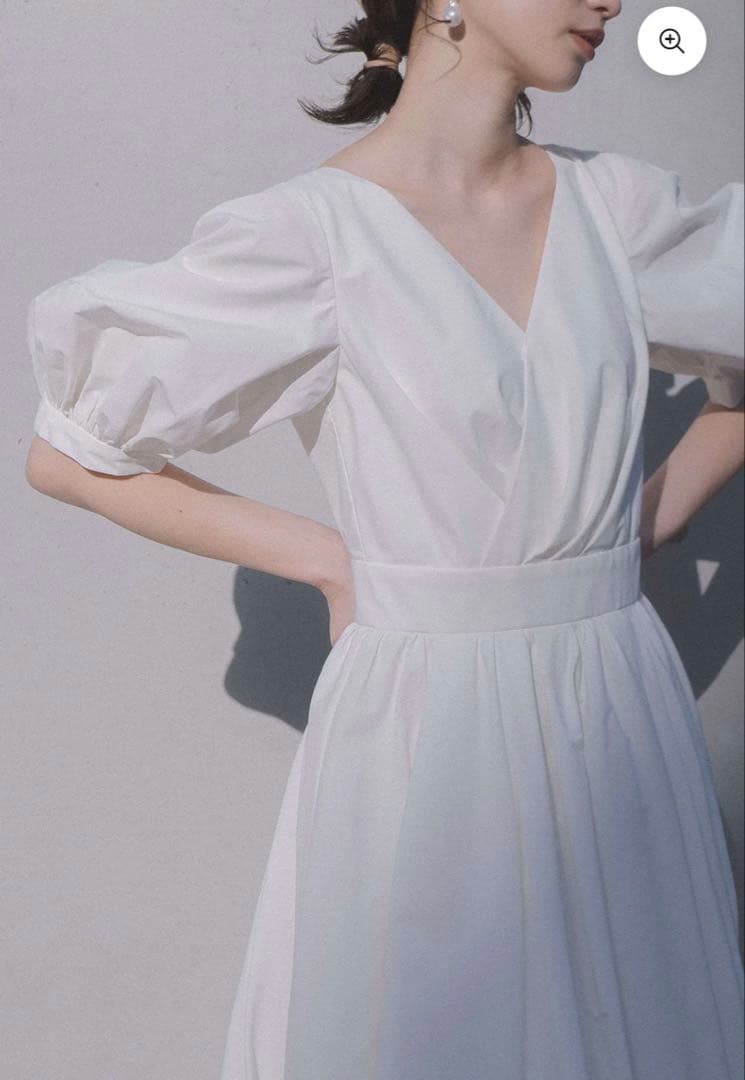 Kaene タフタカシュクールドレス ウェディングドレス　前撮り　パーティー