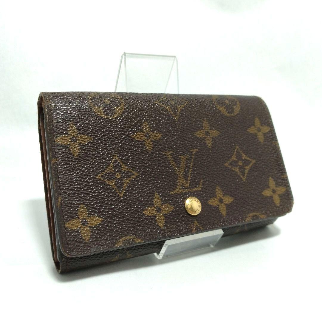 ルイヴィトン ポルトモネ ビエ トレゾール モノグラム 折り財布 PVC レザー