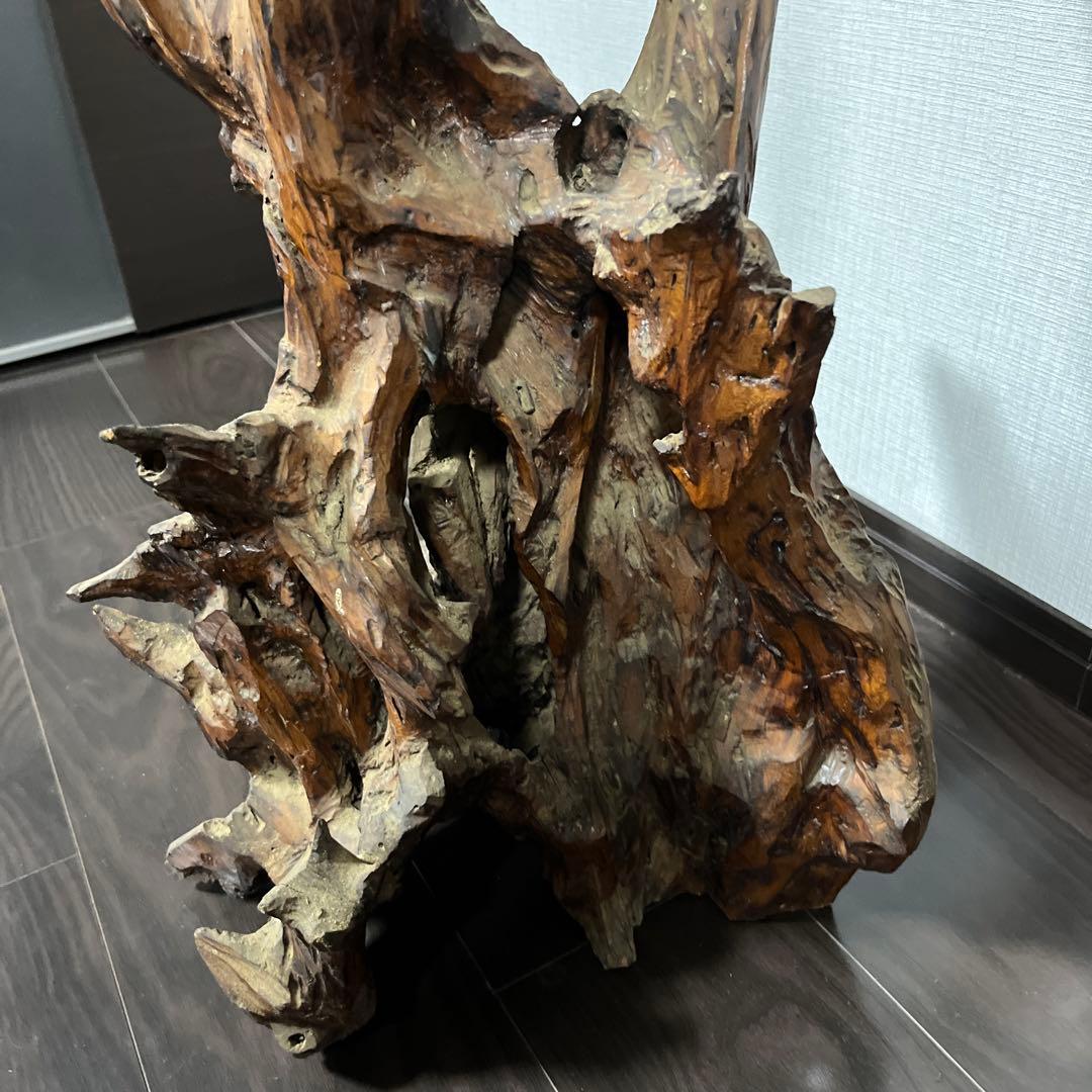 【天然木の置物】　 ＊サイズ（約）：最大幅35cm 、高さ83cm