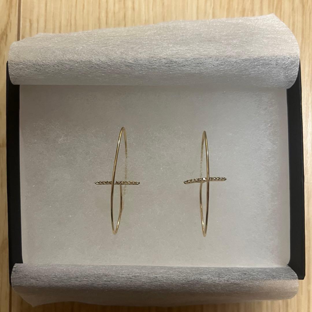 【Hirotaka】ダイヤモンドフローティングピアス★M