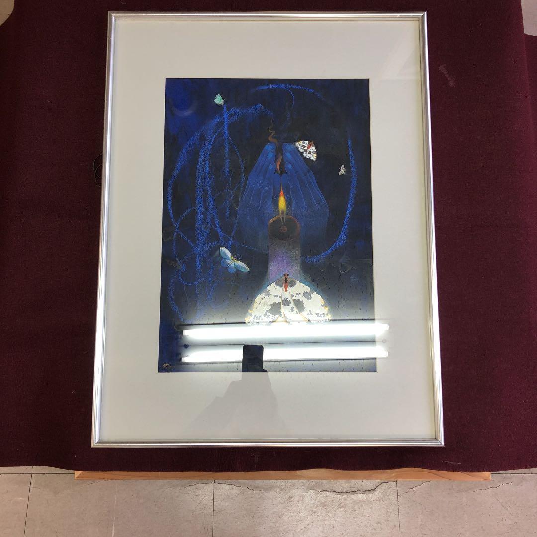 紙に油彩　沢登みよじ　無数刧(むすうごう) 1977年制作　第1回個展出品作