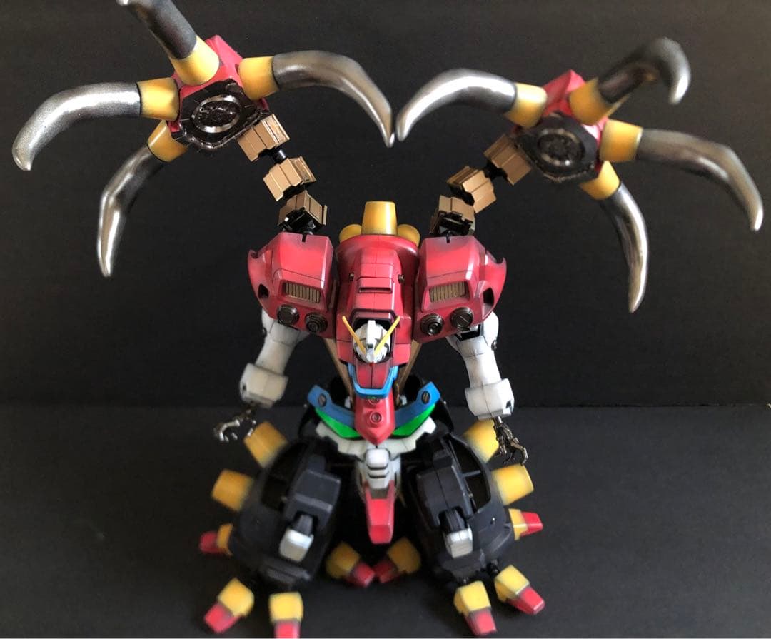 ガンプラ　バンダイ　デビルガンダム　旧キット　改造　全塗装　完成品【Gガンダム】