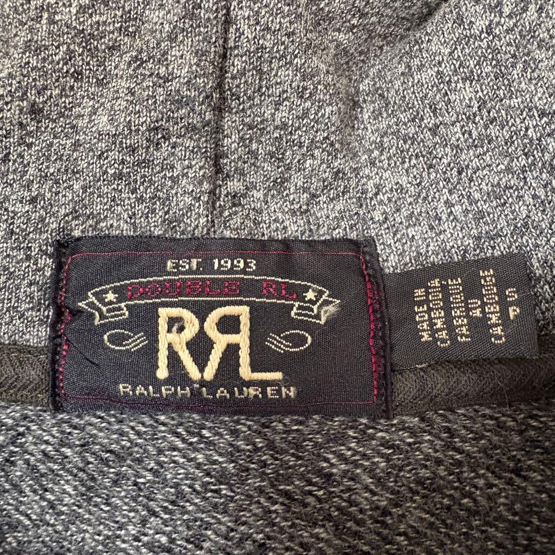 RRL ダブルアールエル フレンチテリーフルジップフーディー グレー系S