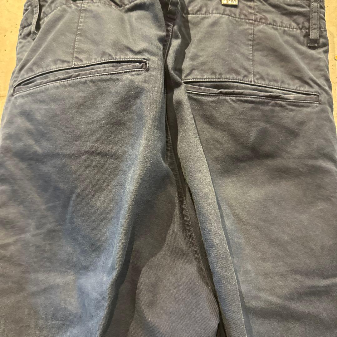 パンツ vlsvim EX WIDE CHINO PANTS CRASH(INDIGO2