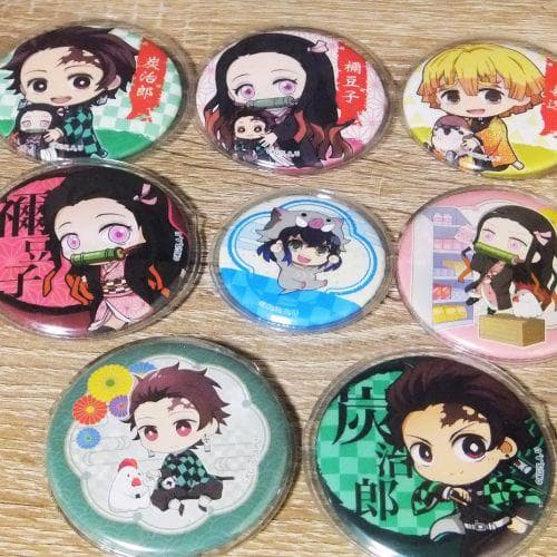 鬼滅の刃 キャラグッズ　胡蝶・煉獄・禰豆子・炭治郎 ほか▶バッチ・ラバー ほか