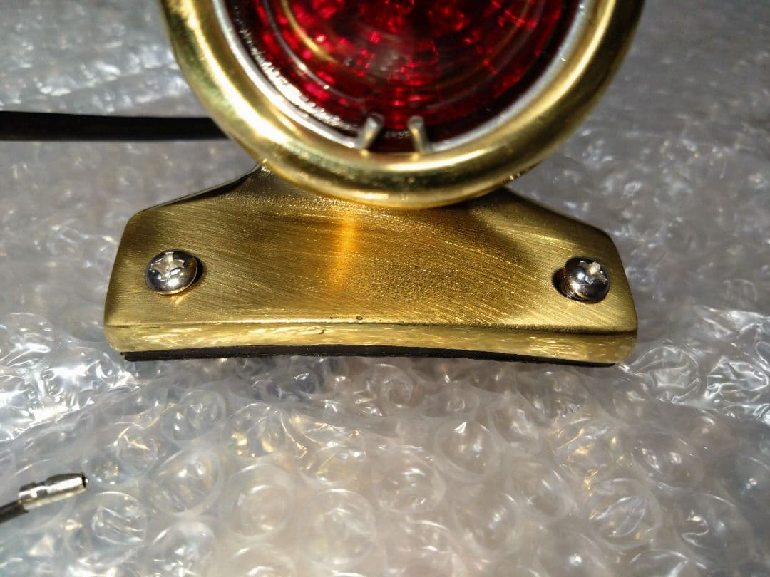 真鍮製 LED テールランプ チョッパー ハーレー ショベルヘッド パンヘッド