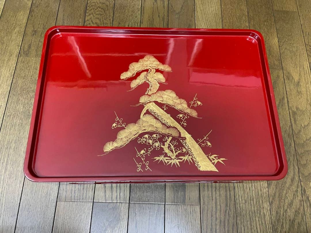 お正月用お屠蘇器セット　漆器　茶器セット　天然木　うるし塗装