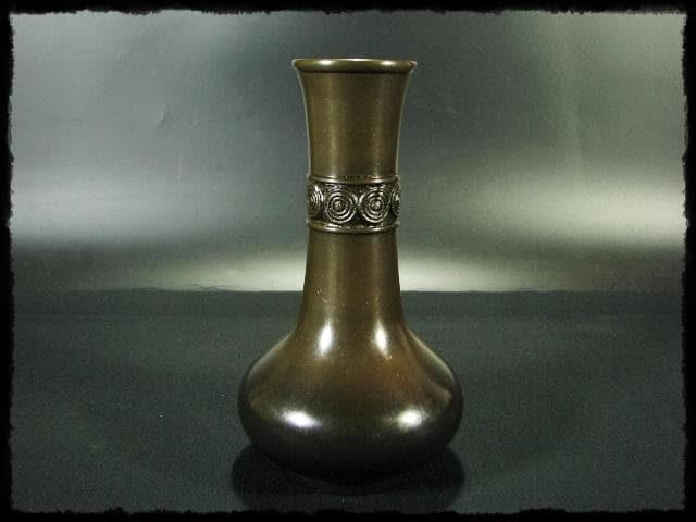 累座 唐銅 皆具 鎌谷 宗芳 擂座 水指 建水 杓立 蓋置 茶道具 f174