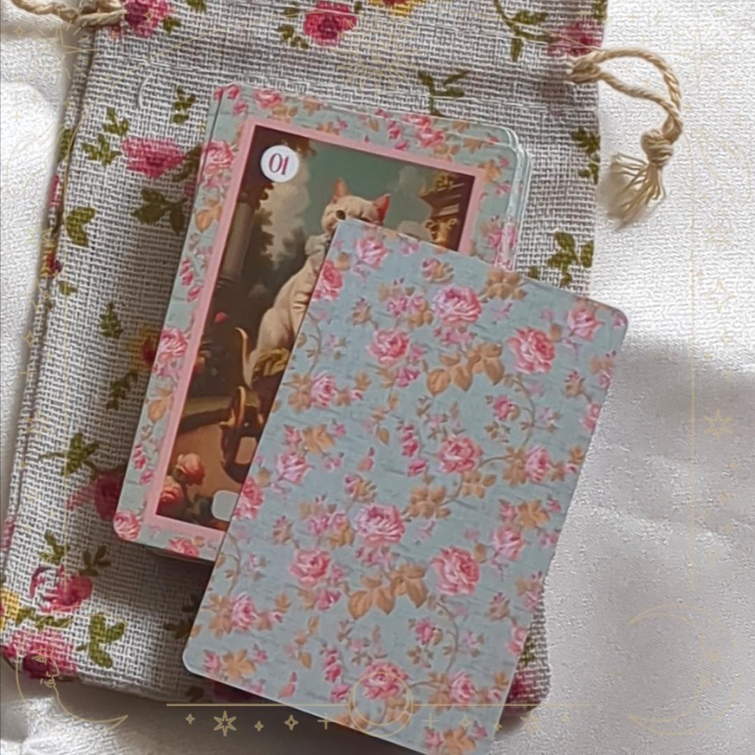 入荷1点のみ✨スペイン作家のキュートデッキ✨柔らか猫ちゃんのルノルマンカード