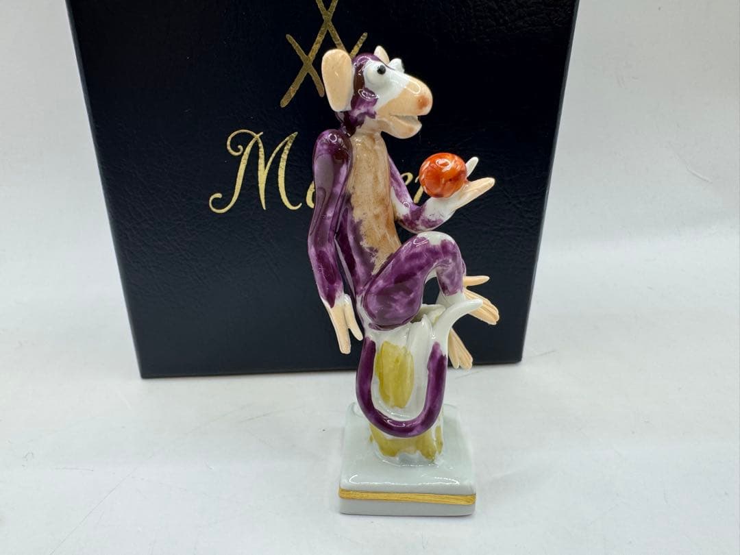 極美品 Meissen マイセン 干支シリーズ　フィギュリン 猿　サル
