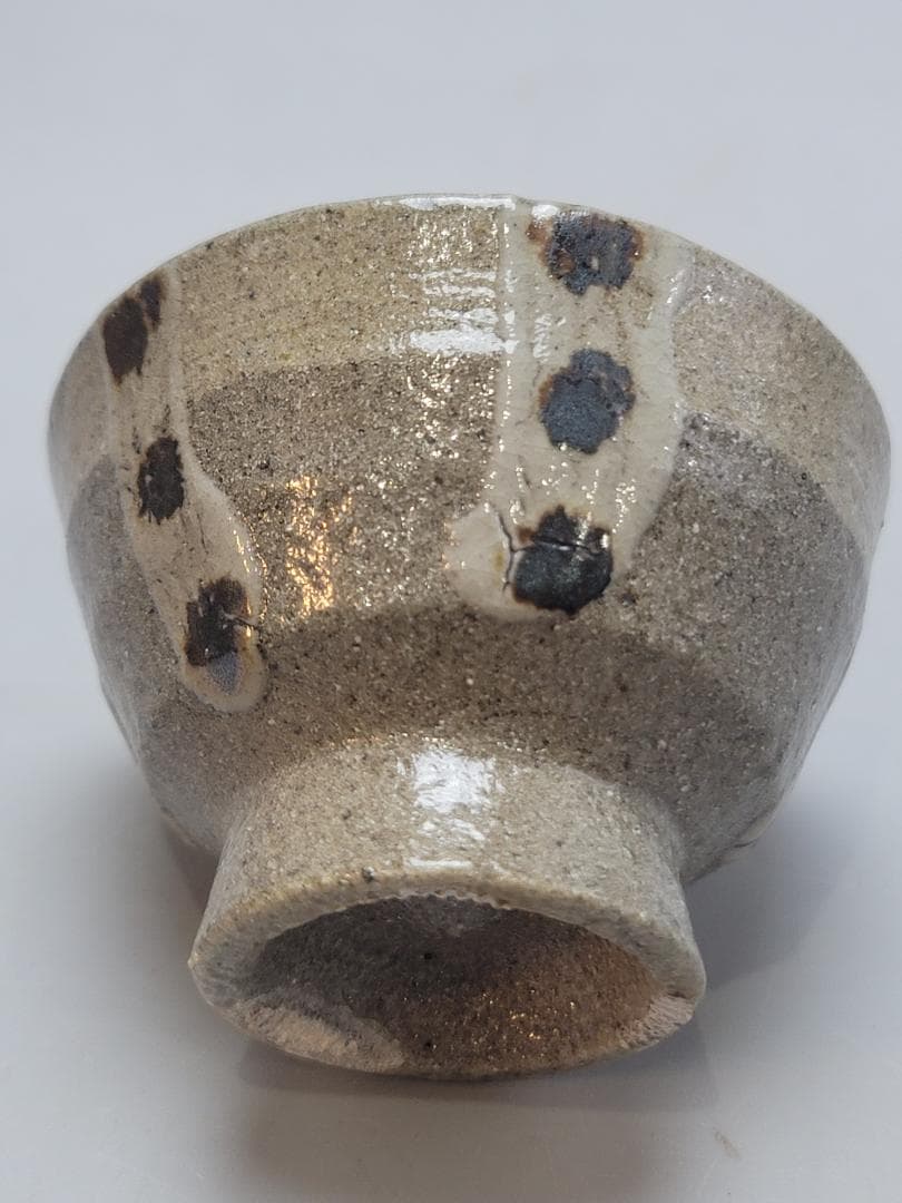 浜田晋作 造 盃 ぐい呑 共箱 点々模様 未使用 DT546