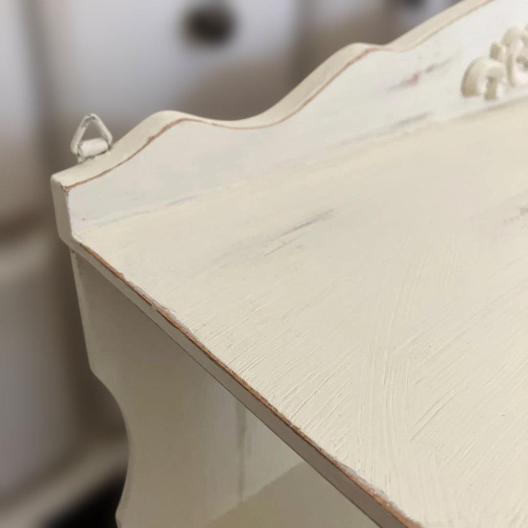 フレンチシャビー風 飾り棚 オープンラック 薔薇