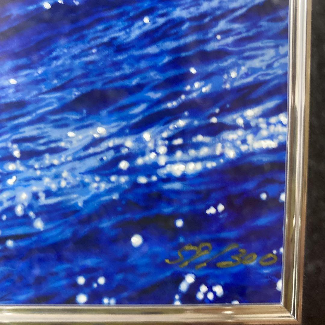 クリスチャンラッセン　イントゥーザブルー　版画　保証書あり