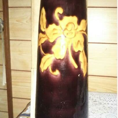 九谷焼 二代徳田八十吉(九谷八十吉) 深厚燿変花入