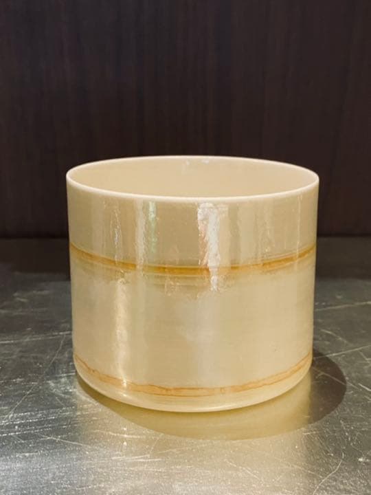 旅茶碗　半筒形　モダン　シェルのような輝き　茶箱　茶道