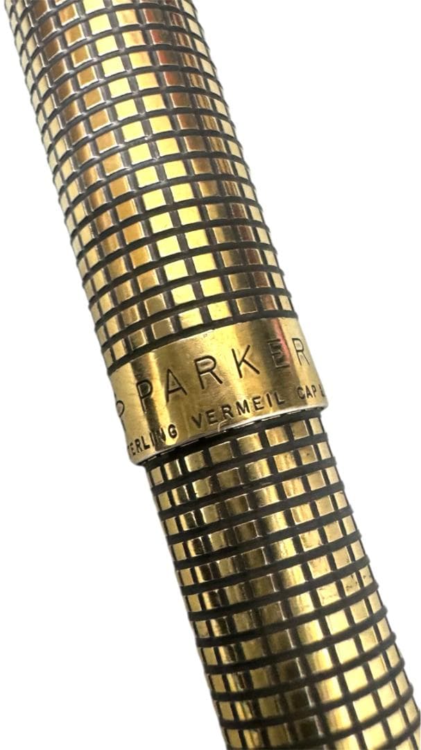 ★PARKER 75　STERLING SILVER　万年筆　ペン先14K