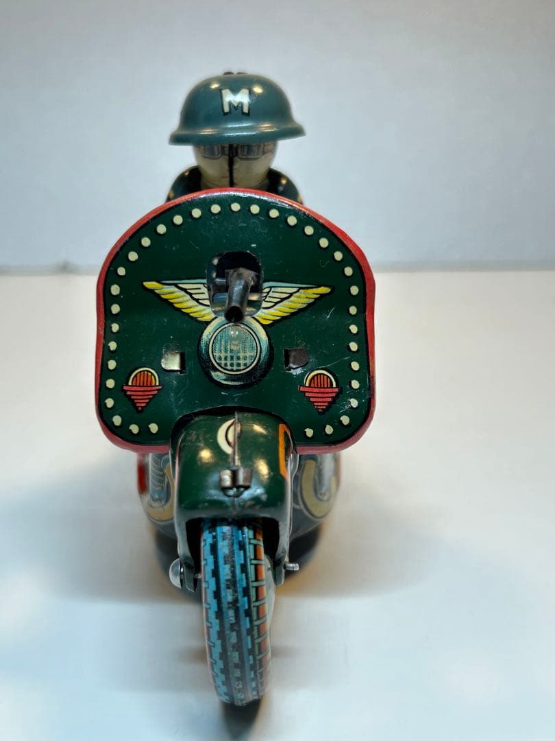 当時物 ブリキ 1950s タイヨー社製 ミリタリーバイク トミカ 大盛屋