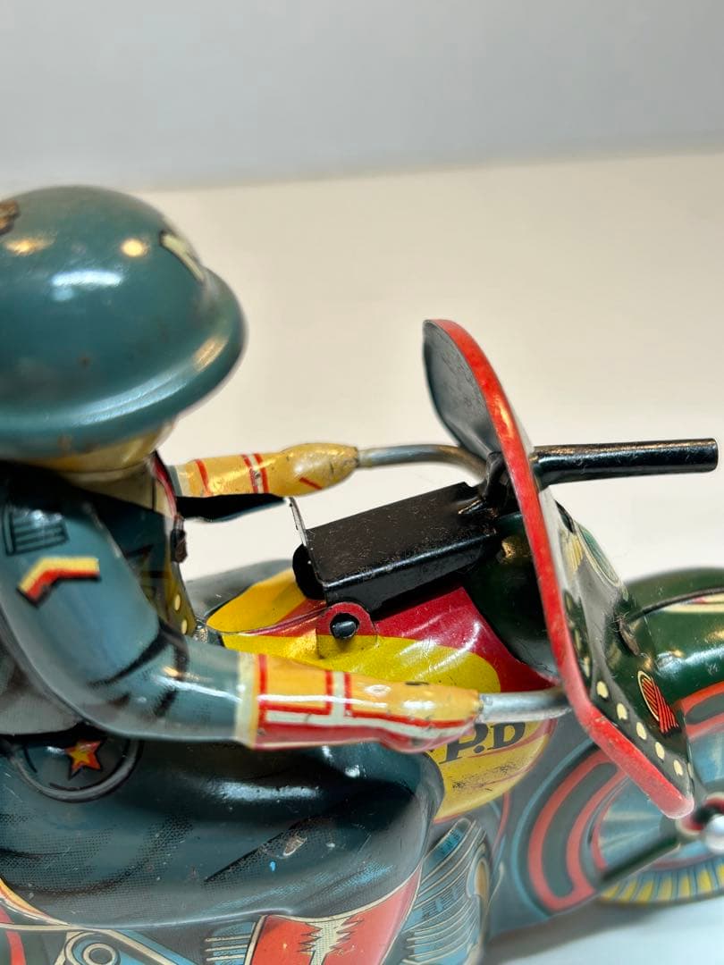 当時物 ブリキ 1950s タイヨー社製 ミリタリーバイク トミカ 大盛屋