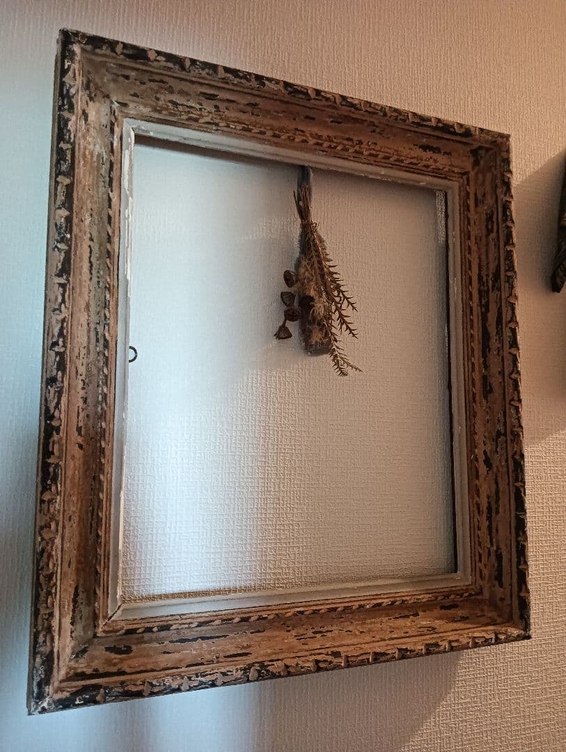 特大ビンテージ額縁　アンティーク額縁　油絵　水彩画