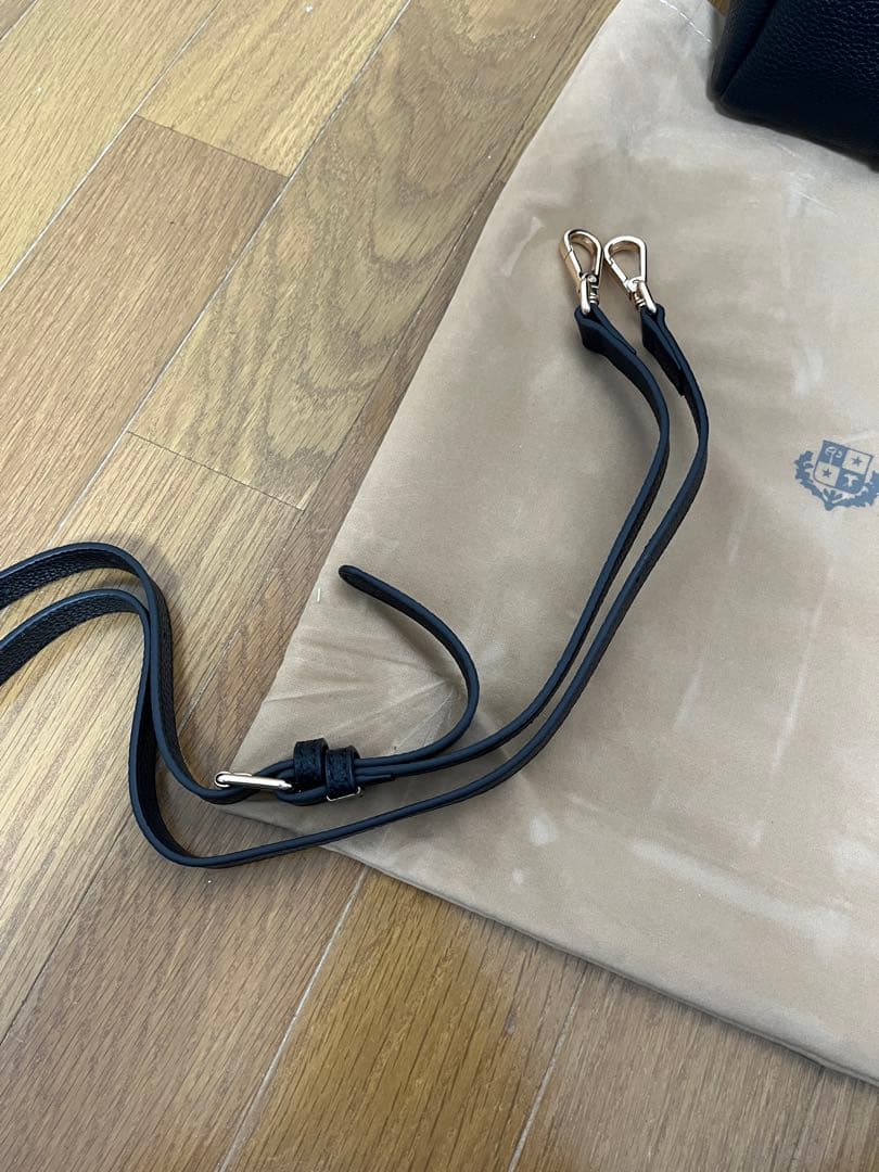 ブラック　トートバッグ　ロロピアーナ ルームバッグ ハンドバッグ ポーチ