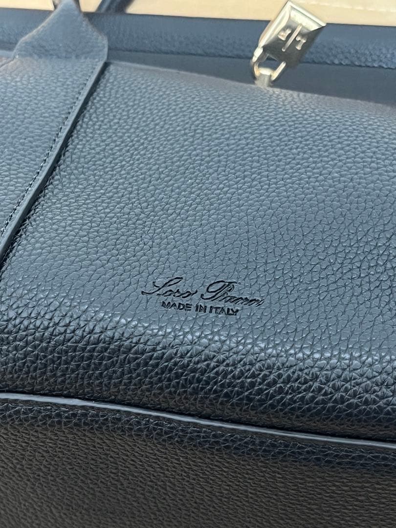 ブラック　トートバッグ　ロロピアーナ ルームバッグ ハンドバッグ ポーチ