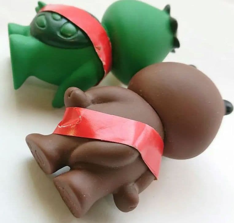 【DCカード】カッパとタヌキ/フィギュア【1980´s】