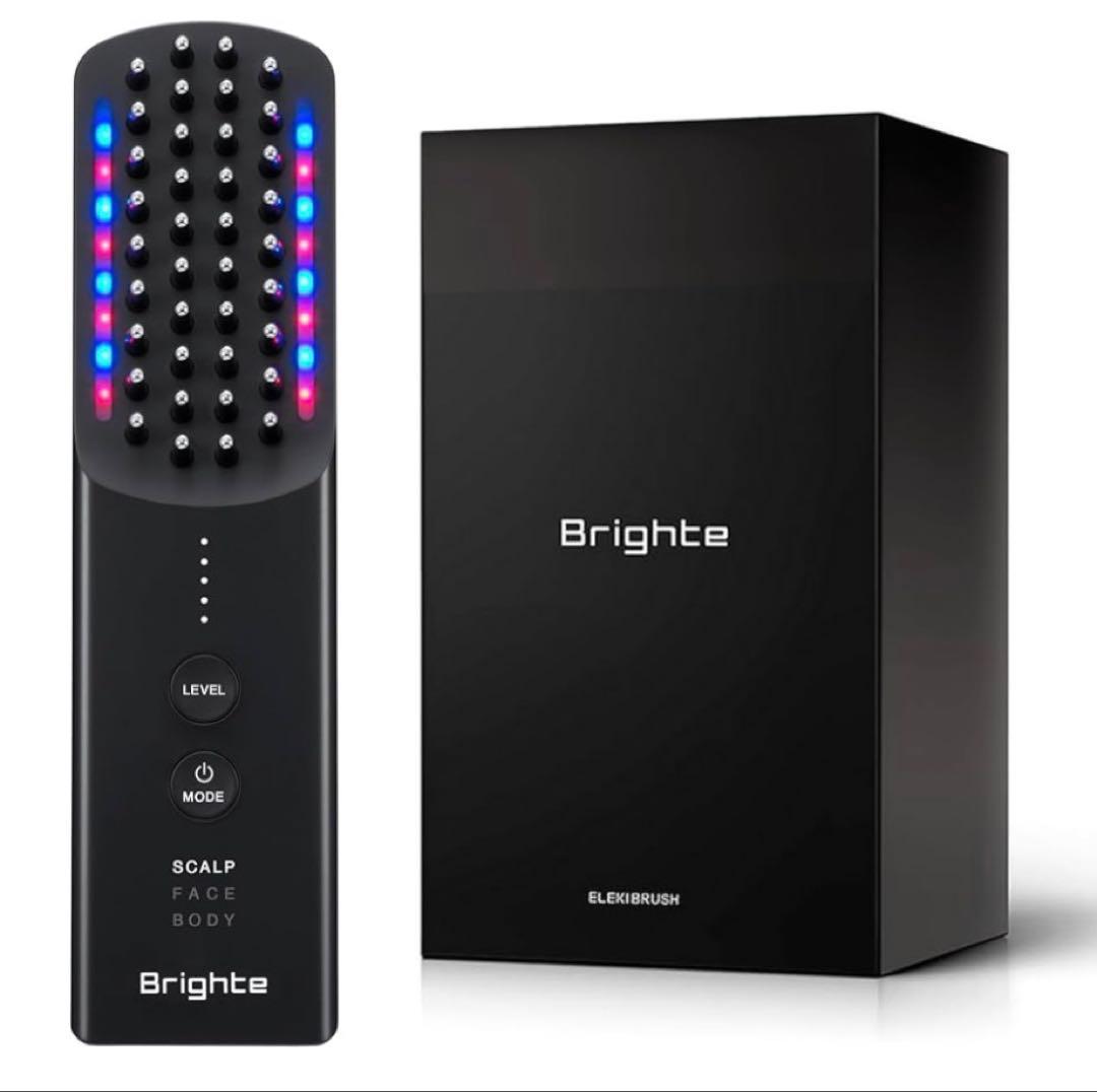 Brighte エレキブラシ、ヘアスカルプブラシ、エレキローション