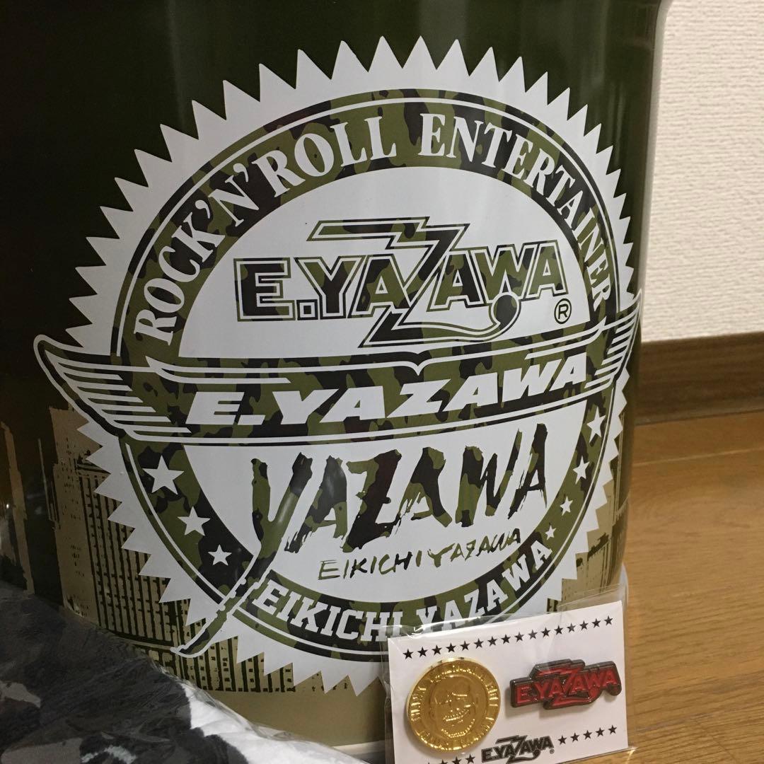 矢沢永吉チェアー缶&スペシャルビーチタオル・ピンバッジセット