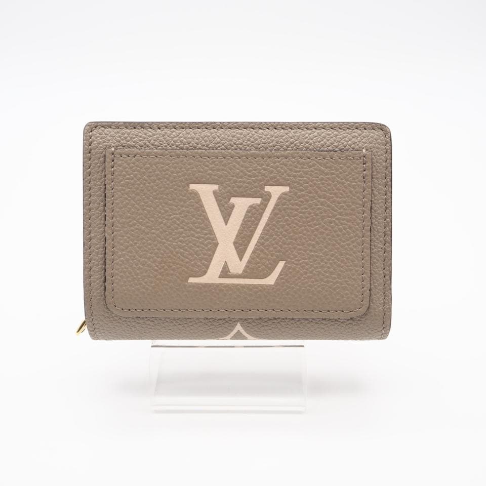 LOUIS VUITTON 二つ折り財布 バイカラー ポルトフォイユ クレア 美