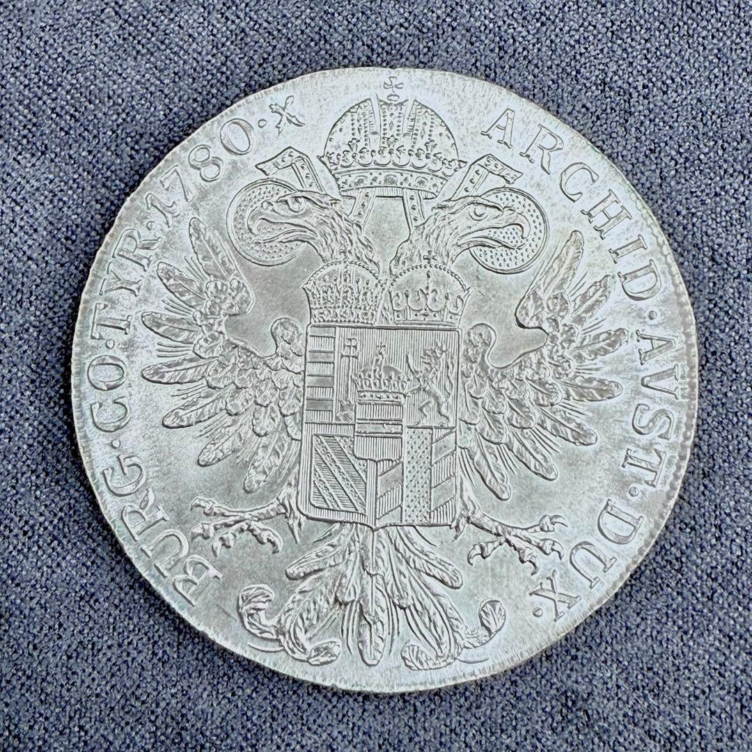 【⭐️美しいデザイン❣️銀貨⭐️】オーストリア 1780年 マリア・テレジア銀貨