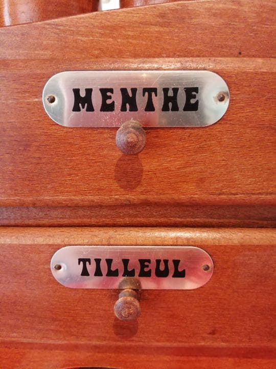 1960年代 木製スパイス・ハーブラック フランスヴィンテージ