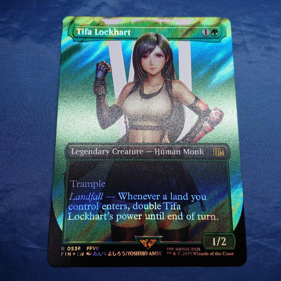 英語版 MTG FF ティファ ボーダーレス サージフォイル