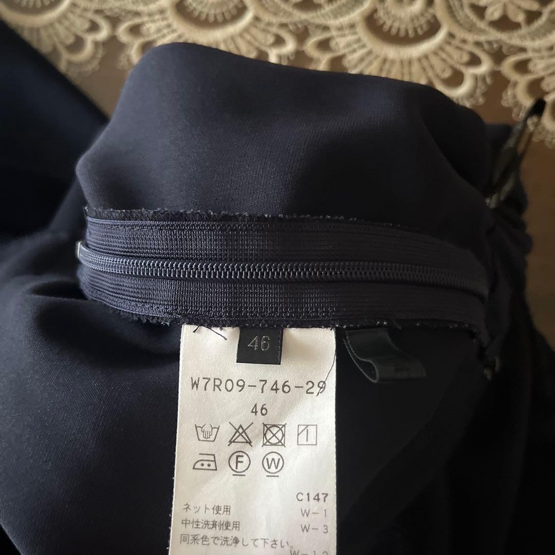 美品　大きいサイズ46 ウエストゴム　ワイドパンツ