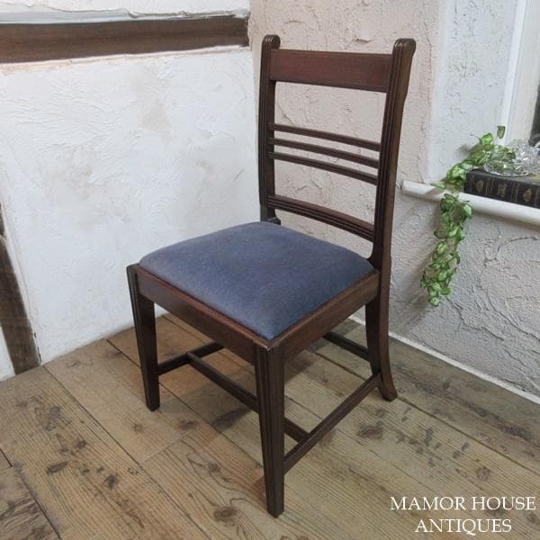 イギリス アンティーク 家具 ダイニングチェア マホガニー 英国 4186e
