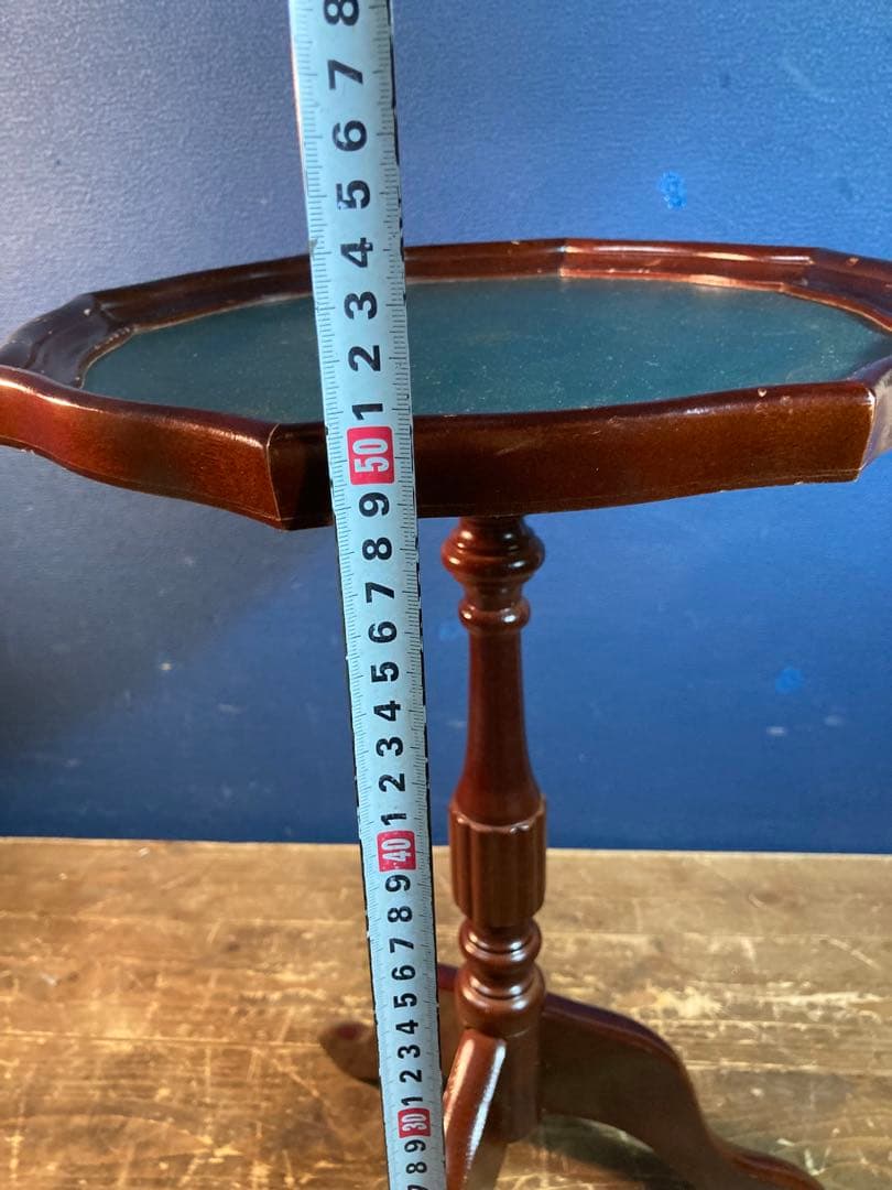 G サイドテーブル　コーヒーテーブル　アンティーク調　ヨーロピアン風　花台　緑