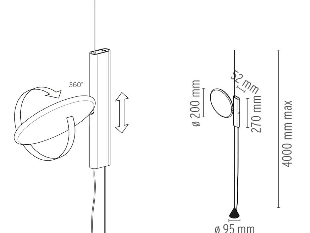 FLOS(フロス) OK ペンダント ライト イエロー 照明　デザイナーズ 家具