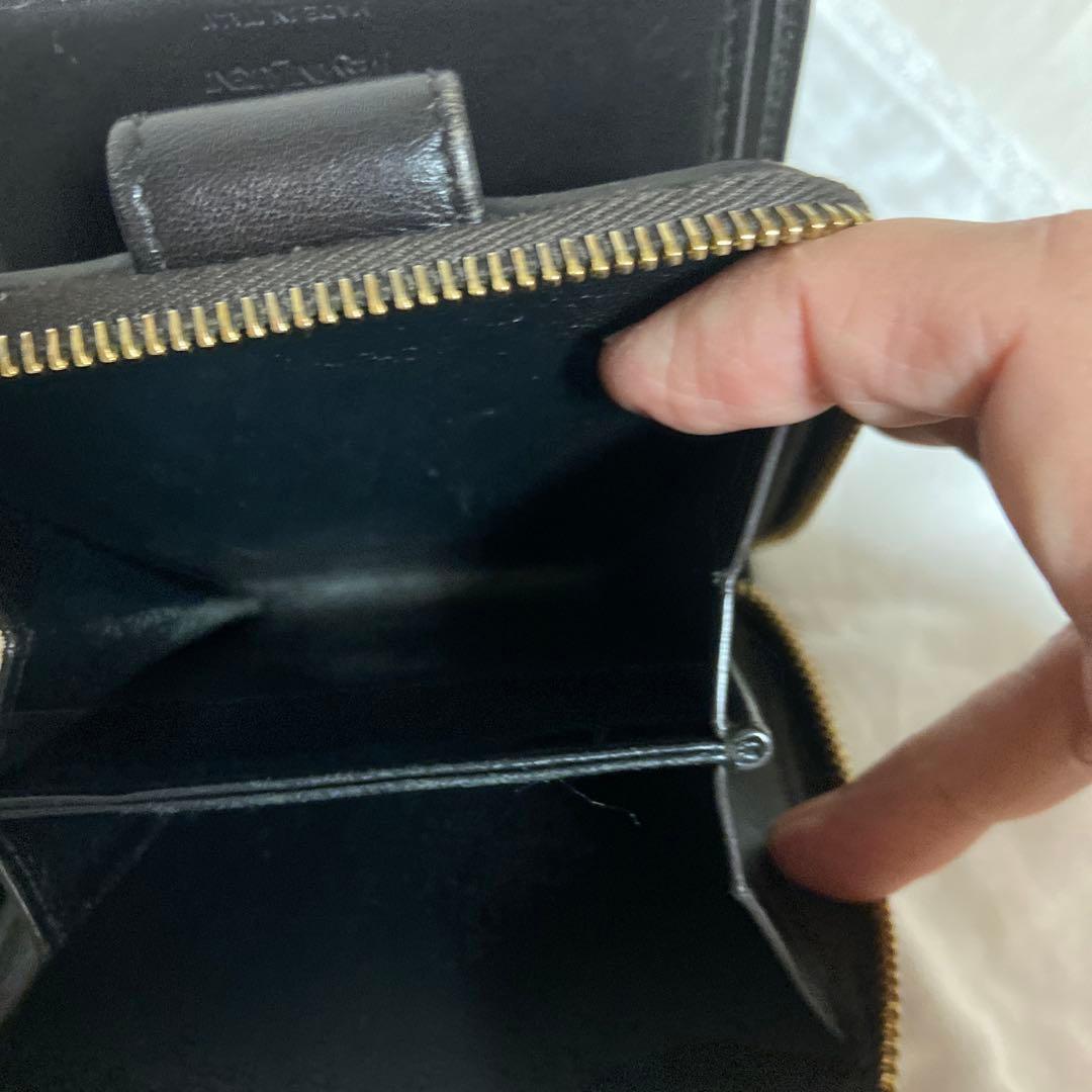 週末限定お値段　イヴサンローラン　2つ折り財布ダークブラウン