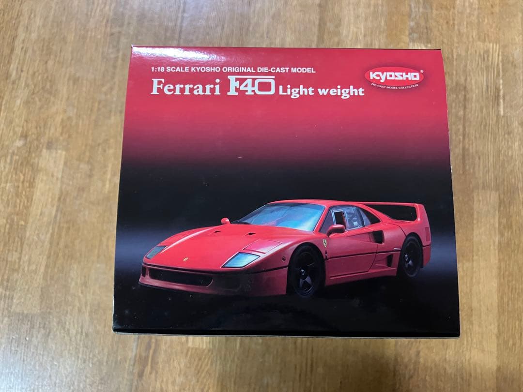 未開封 1/18 京商 フェラーリF40 Light weight レッド