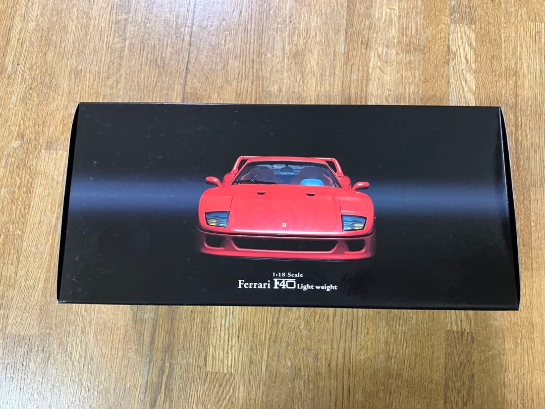 未開封 1/18 京商 フェラーリF40 Light weight レッド