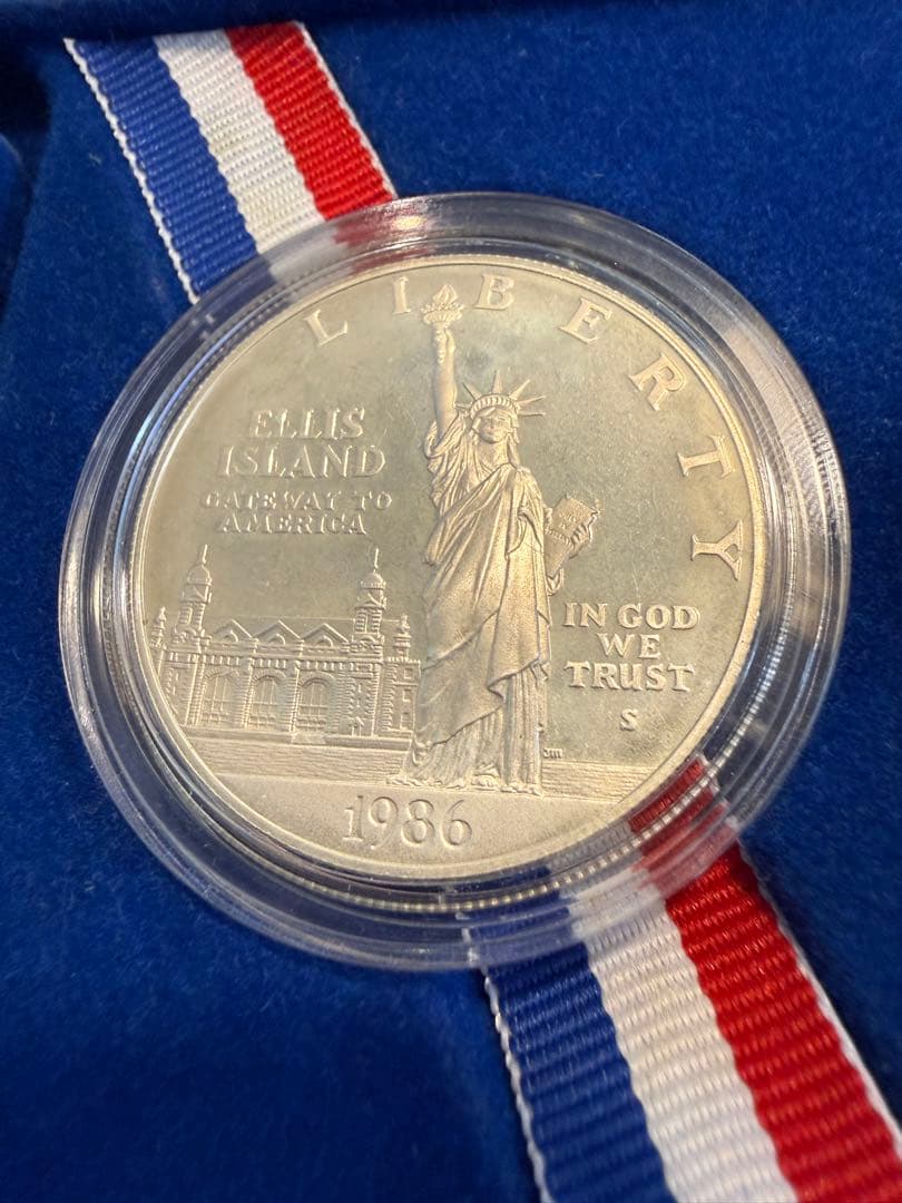 1986 リバティシルバーダラー　銀貨　銀製