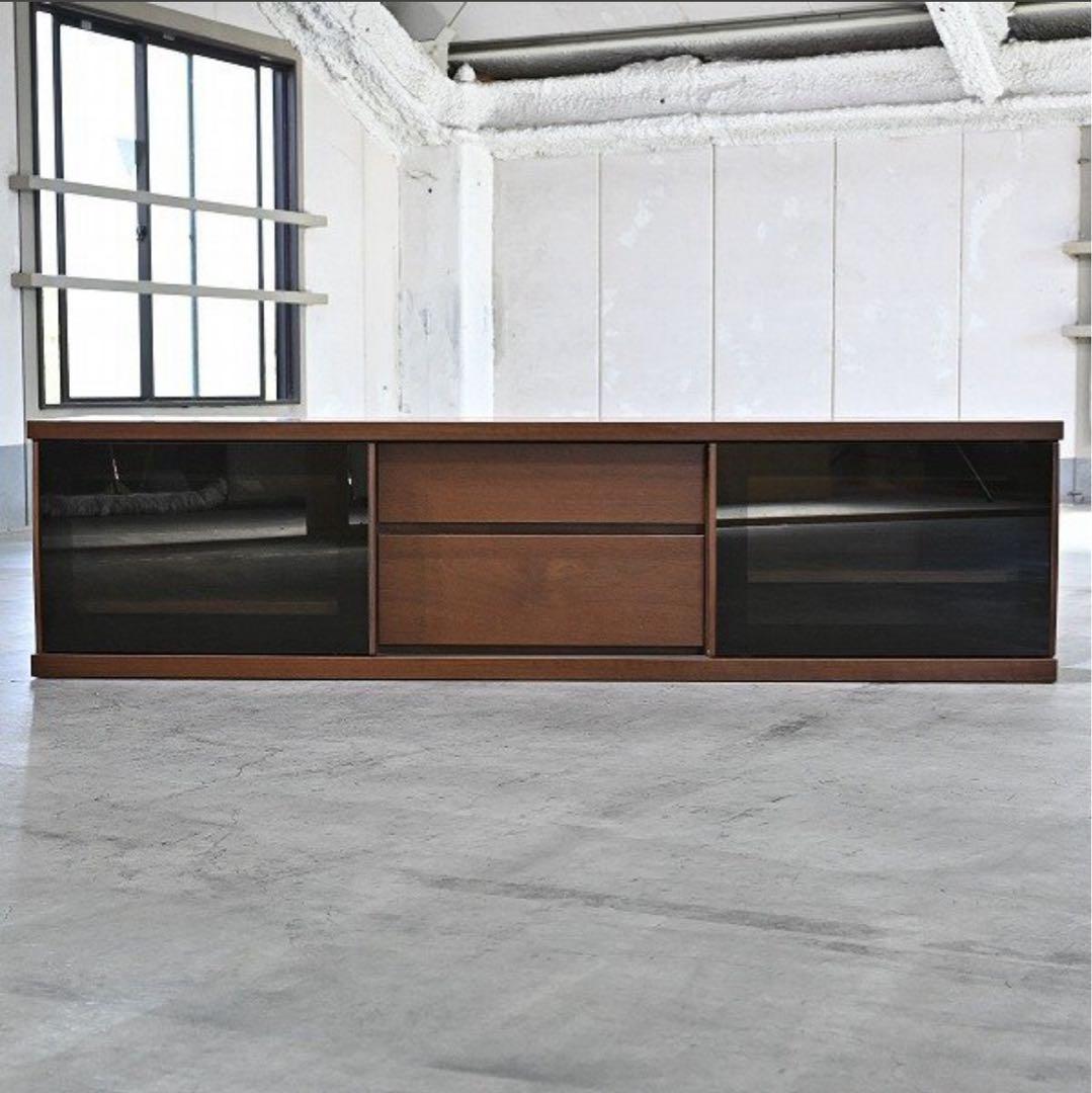 岡家具 25万「クラウド」テレビボード ウォールナット材 北欧スタイル リビング