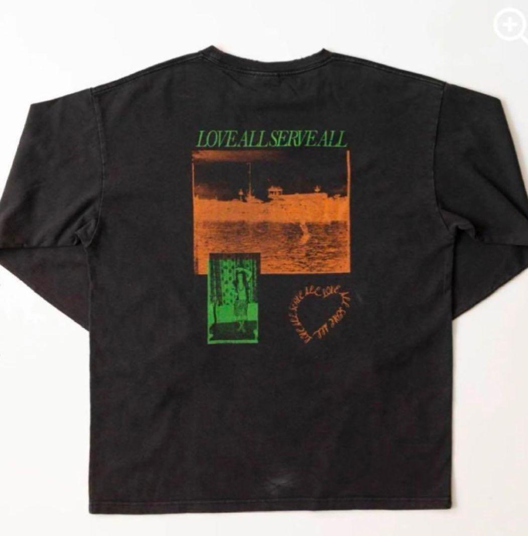 【新品】藤井風♡ LAAT ツアーグッズ ダメージロンT 黒♡ S