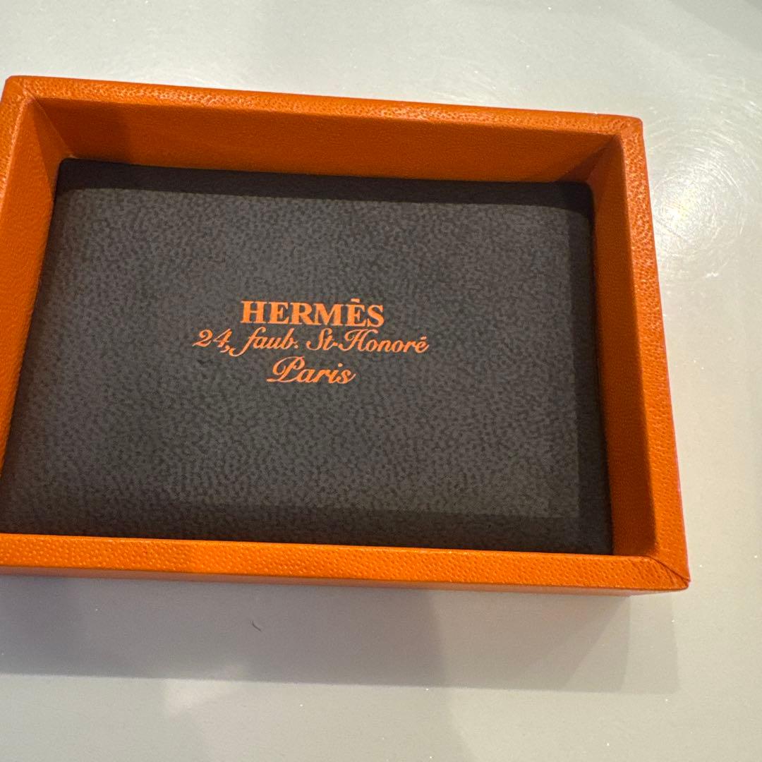 チ*ダ様 HERMES シェーヌダンクル　ローズゴールドピアス