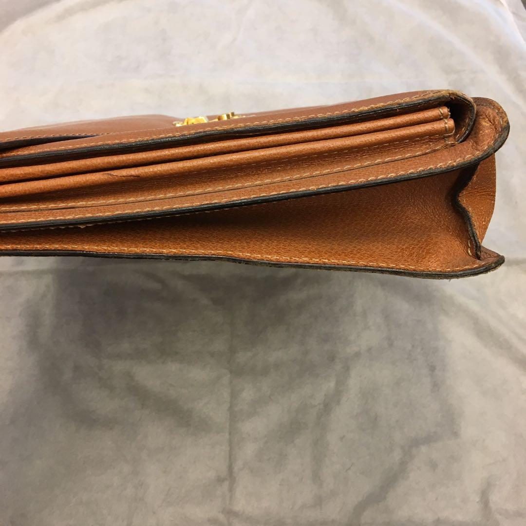 GUCCI グッチ 015 1434 レザー ビジネスバッグ メンズ